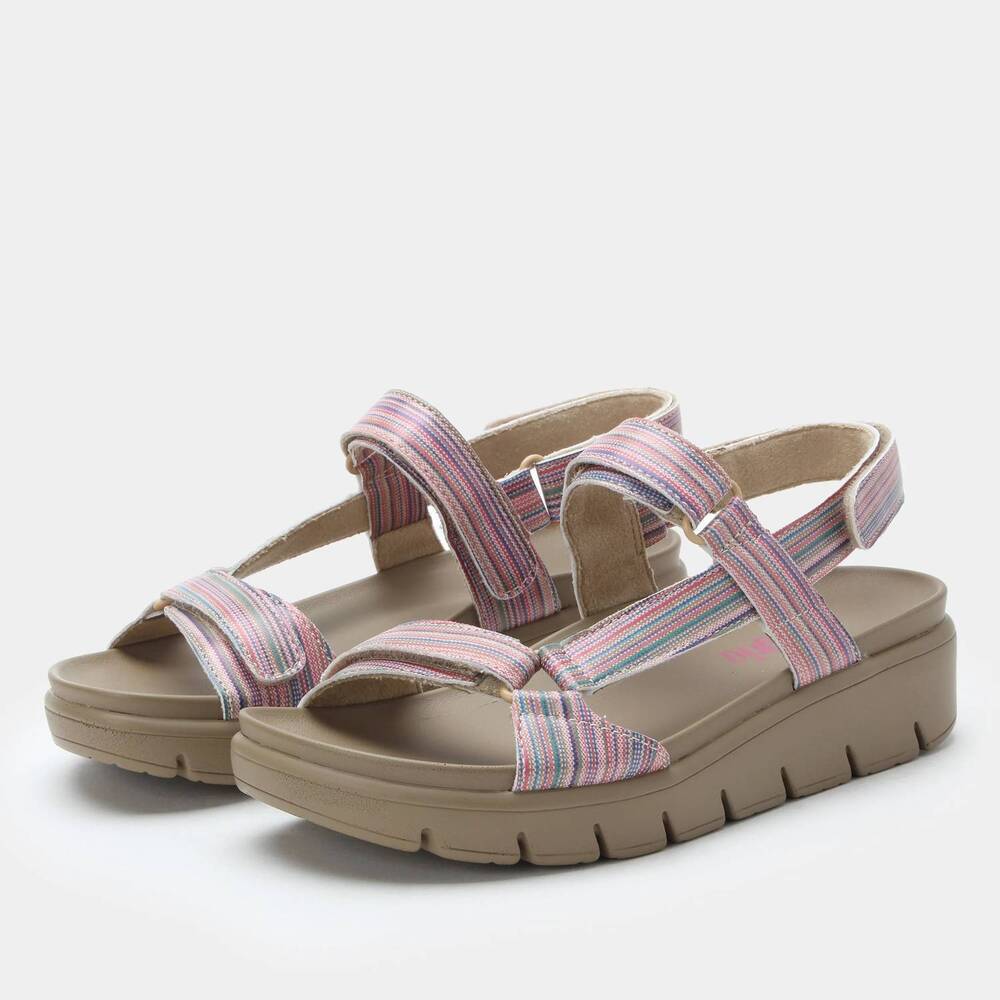 NEW ALEGRIA women's henna sandals in mutany